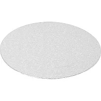 Round Thin Cake Board Silver 25.4cm