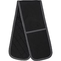 My Home Double Oven Glove Black