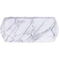 Marble Tray White Long Drinks Tray
