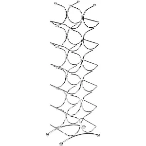 12 Bottle Wine Rack Tall Chrome