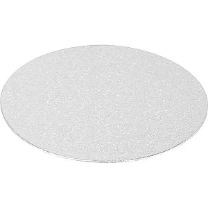 Round Thin Cake Board Silver 25.4cm