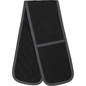 My Home Double Oven Glove Black